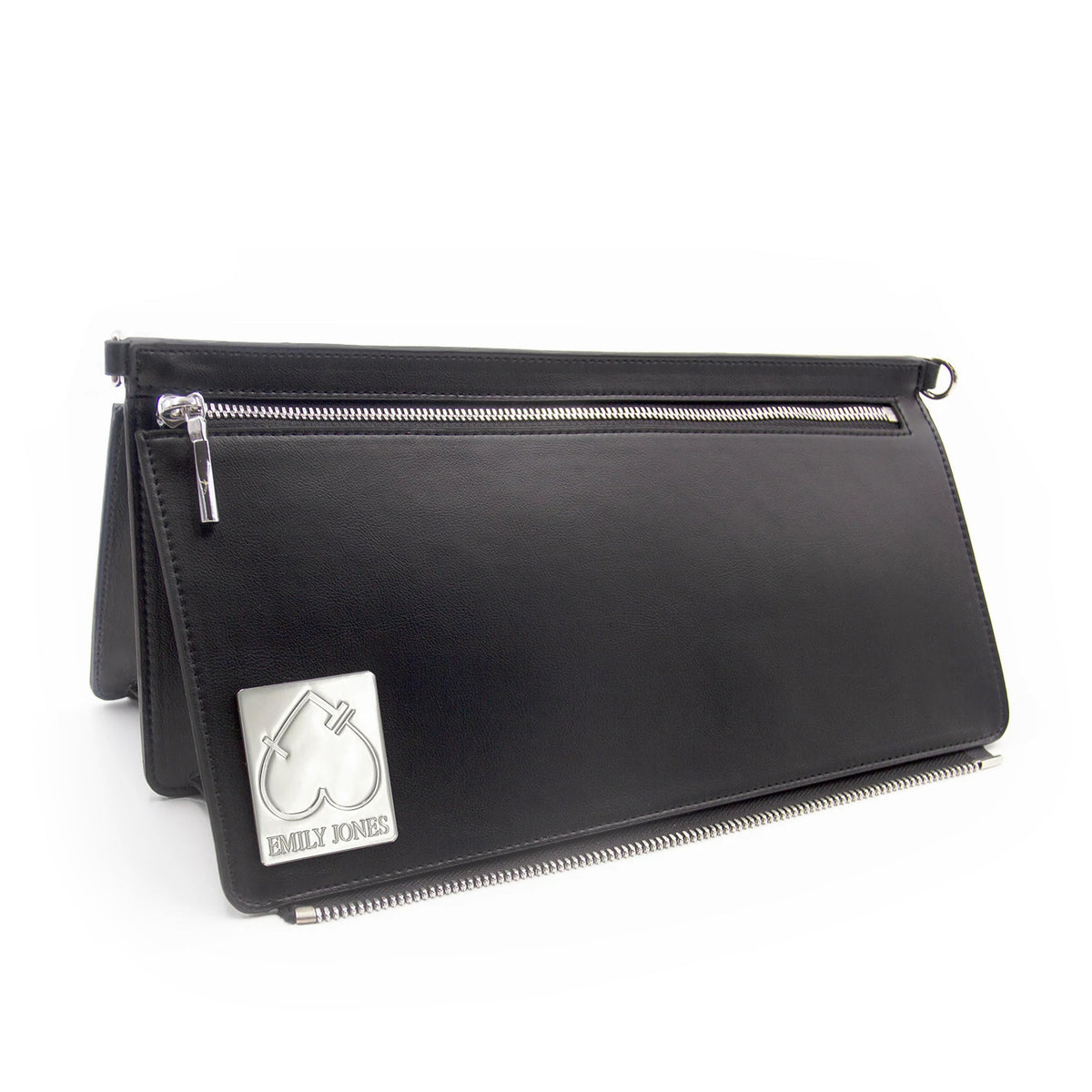 Black Amsterdam Triangle Crossbody Bag